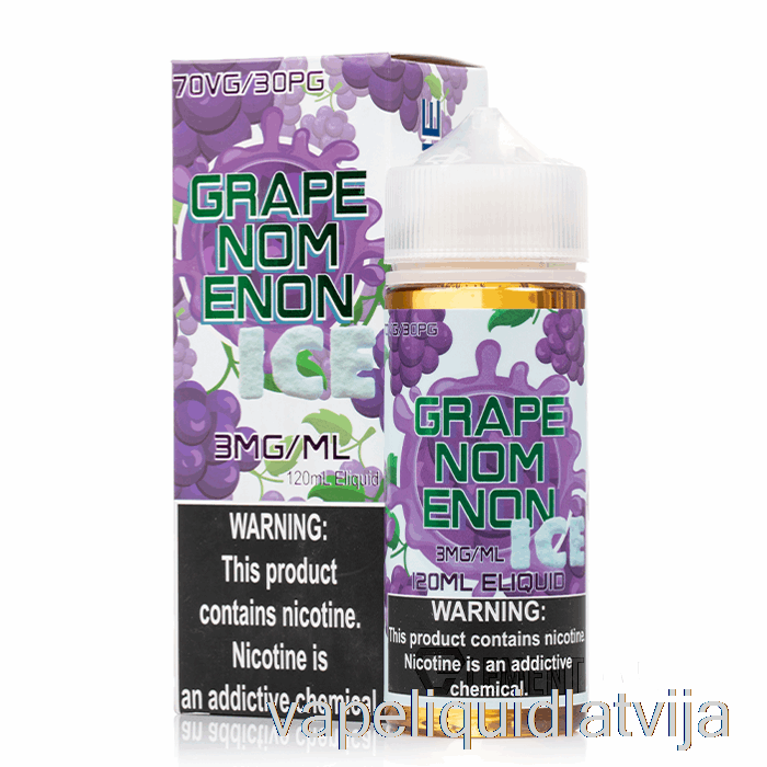 Ledus Grapenomenon - Nomenon E-šķidrumi - 120ml 3mg Vape šķidrums